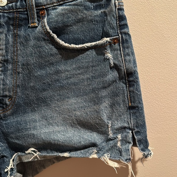 Abercrombie & Fitch High Rise Mom Denim Shorts 30 - Picture 4 of 5